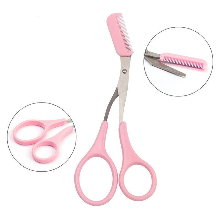 Eyebrow Grooming Scissors -Comb for Precise Trimming