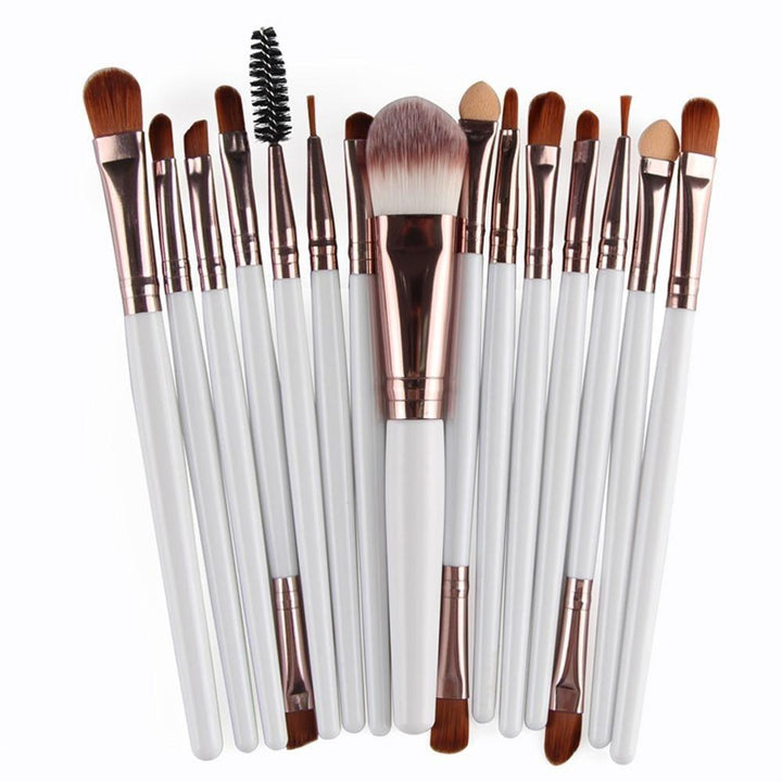 15 Pcs Makeup Brush Set – Soft Bristle Brushes for Flawless Makeup