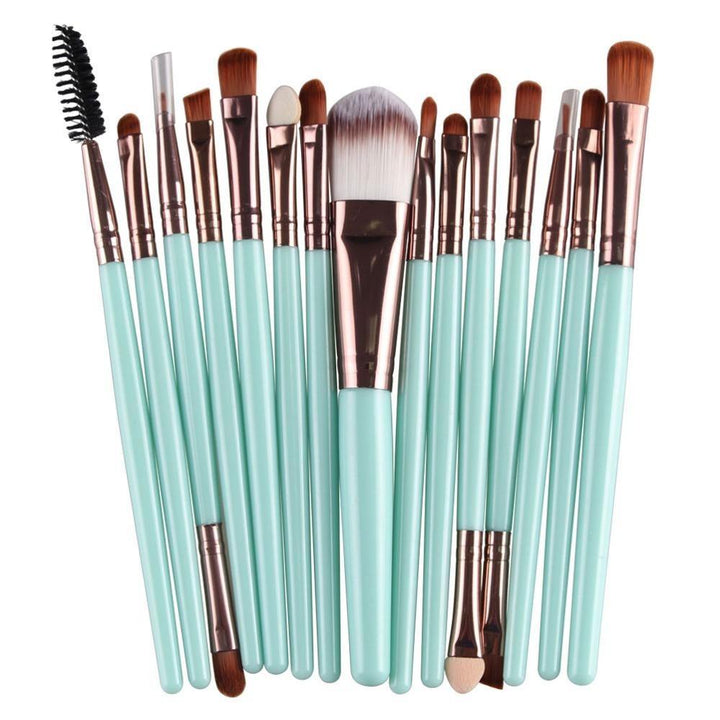 15 Pcs Makeup Brush Set – Soft Bristle Brushes for Flawless Makeup