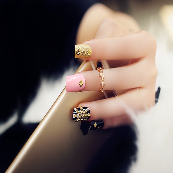 Acrylic Studded Nails