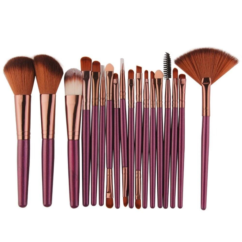 18Pcs Makeup Brush Set - Perfect for Face and Eye Makeup Set