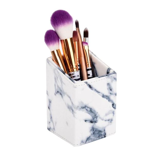 Marble Brush Holder