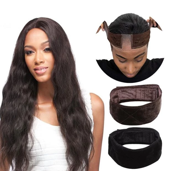 Flexible Velvet Adjustable Wig Grip Headband