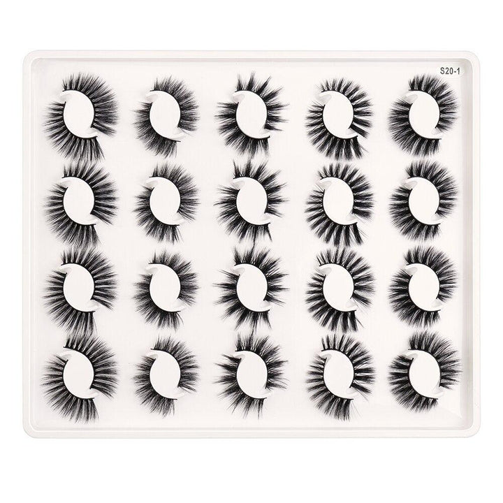 20 Pairs 5D Reusable Eyelashes – Wispy, Voluminous and Lightweight