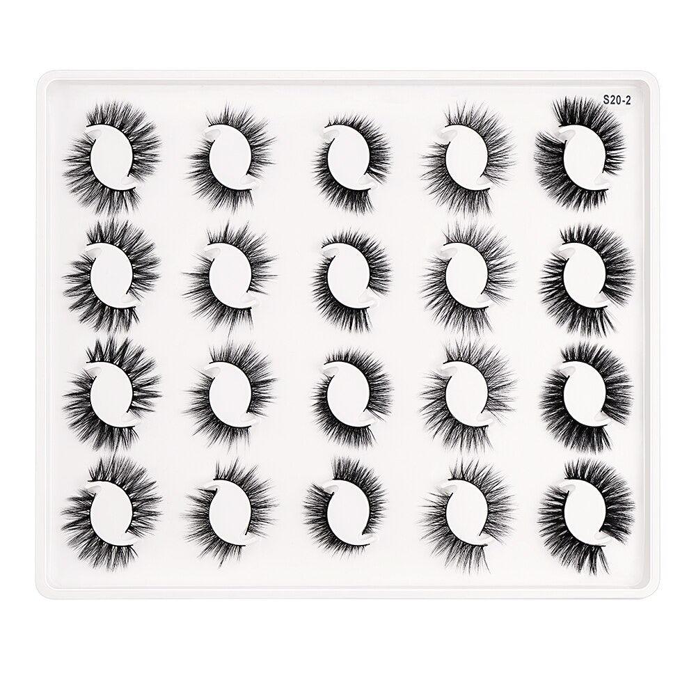 20 Pairs 5D Reusable Eyelashes – Wispy, Voluminous and Lightweight