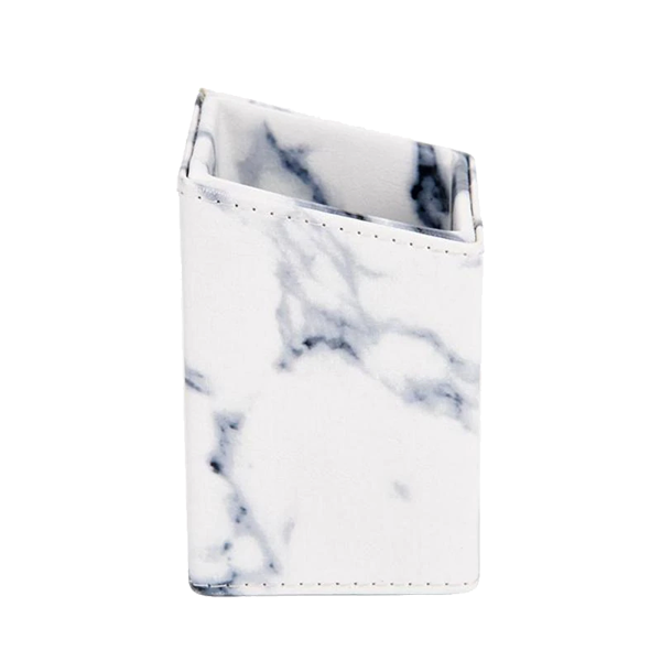 Elegant Marble Brush Holder – Compact And Durable Organizer