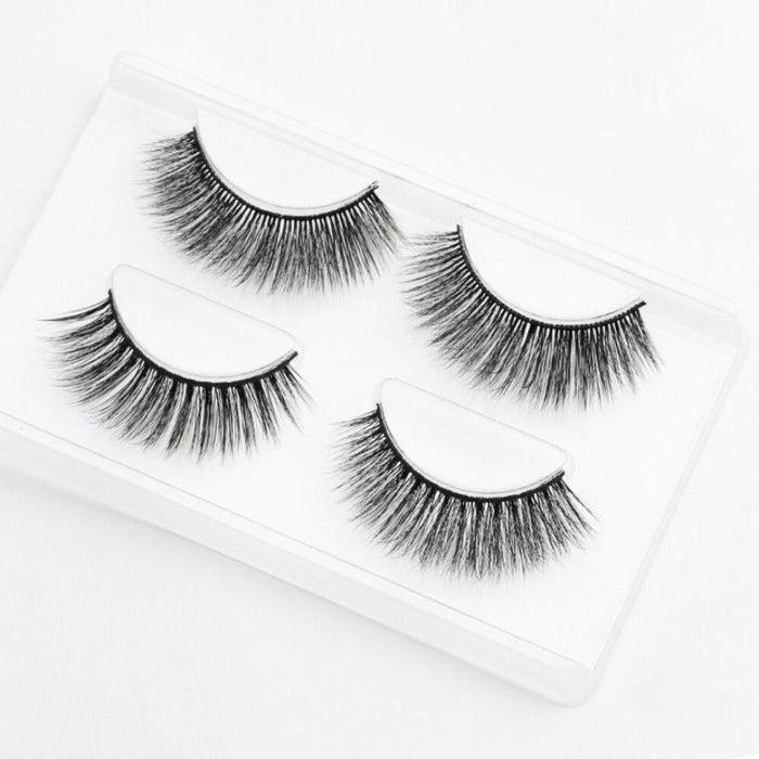 2 Pairs 3D Mink Faux Eyelashes