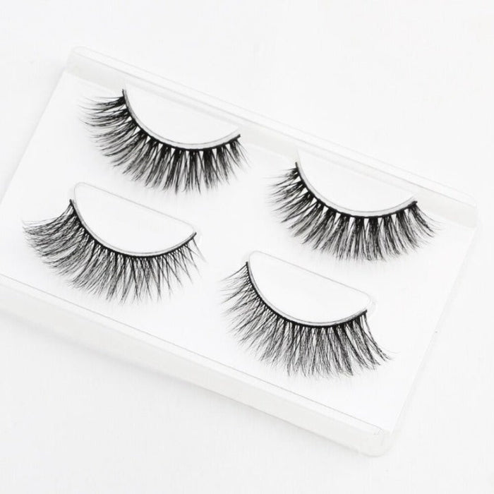 2 Pairs 3D Mink Faux Eyelashes