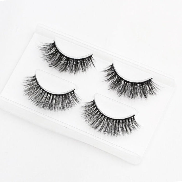 2 Pairs 3D Mink Faux Eyelashes