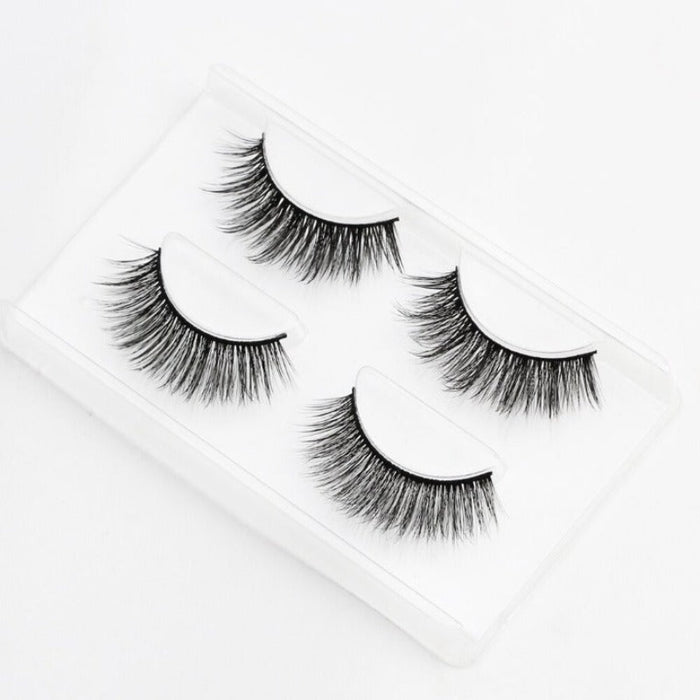 2 Pairs 3D Mink Faux Eyelashes