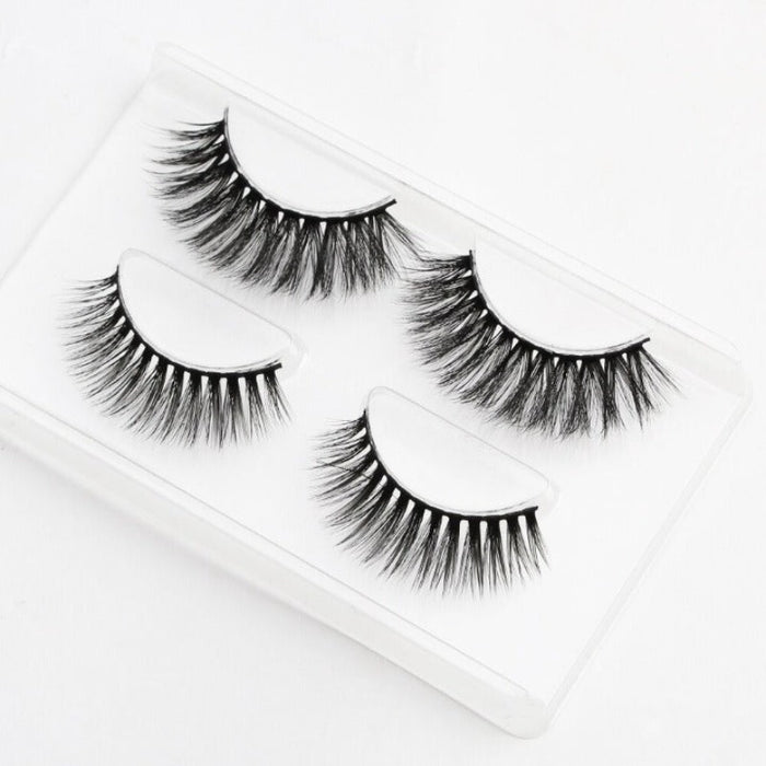 2 Pairs 3D Mink Faux Eyelashes