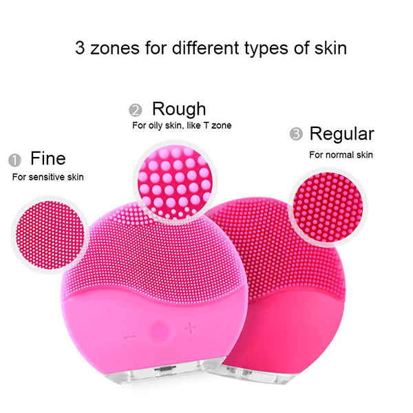 Mini Electric Cleansing Brush - Gentle skin exfoliator