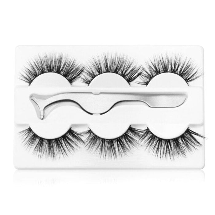 3 Pairs 3D Mink Hair Faux Eyelashes