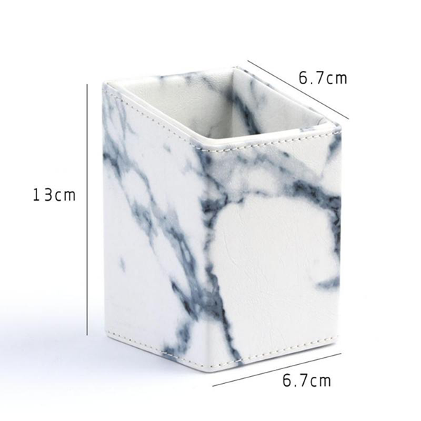 Elegant Marble Brush Holder – Compact And Durable Organizer