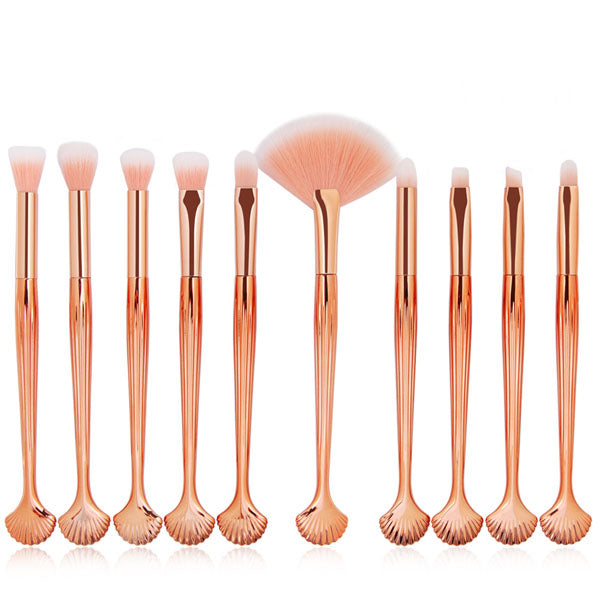 10 Piece Fins Of A Mermaid Brush Set