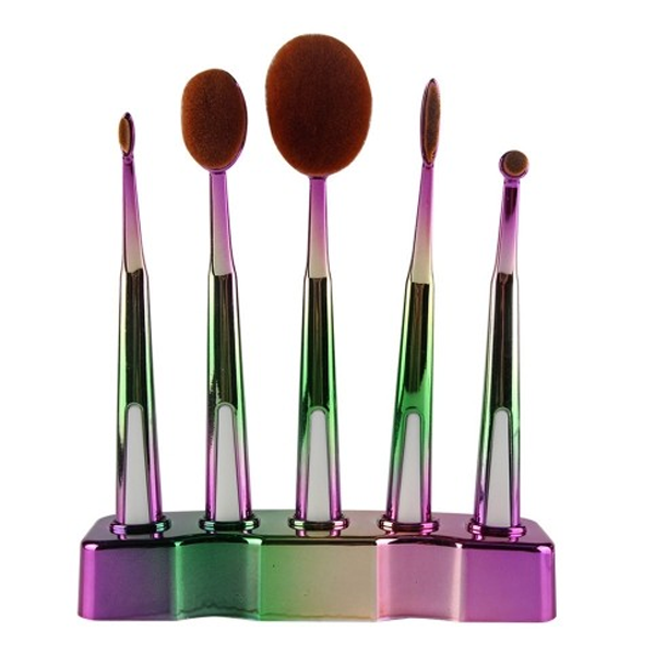 5 Piece Galaxy Oval Brush Set