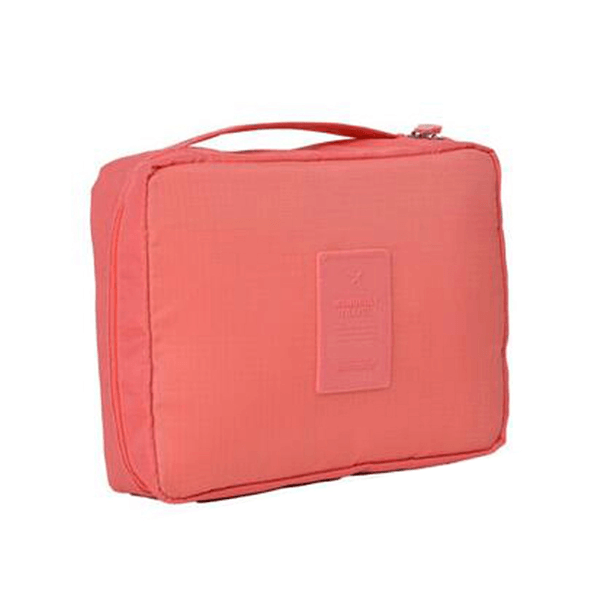 Compact Travel Cosmetic Bag Peach, Makeup Organizer - My Make-Up Brush Set, My Make-Up Brush Set
 - 5