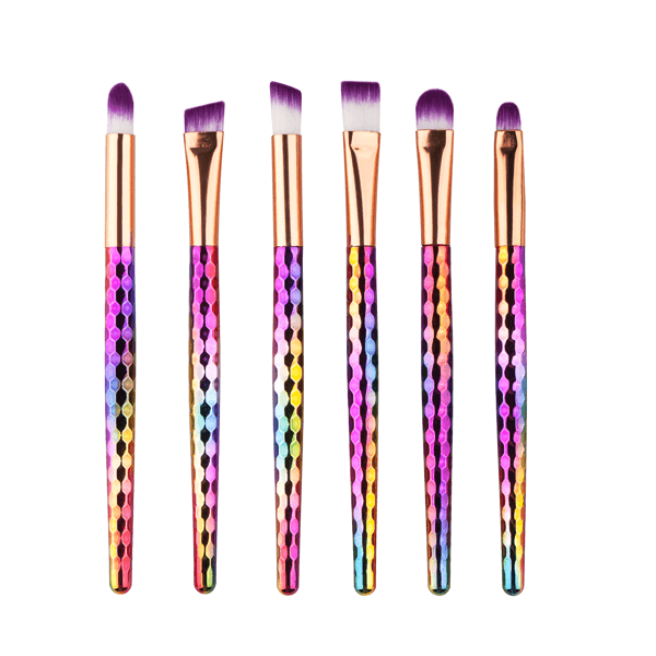 6 Piece Lip and Brow Brush Set