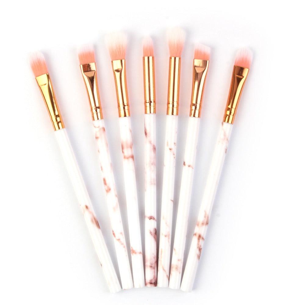 7/10 Pcs Marbling Makeup Brushes Set – Soft and Blending Brushes