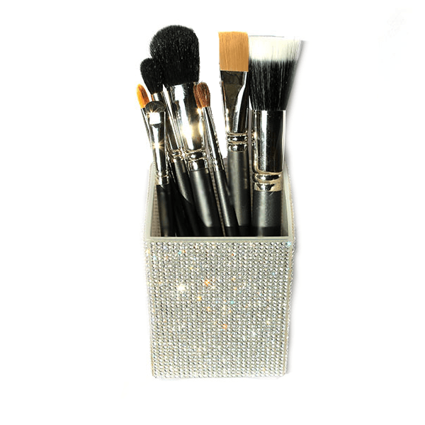 Rhinestone Makeup Brush Holder – Elevate Your Vanity With Sparkle