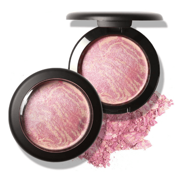 Baked Blush Palette For Radiant Glow - Lightweight And Pigmented Blush