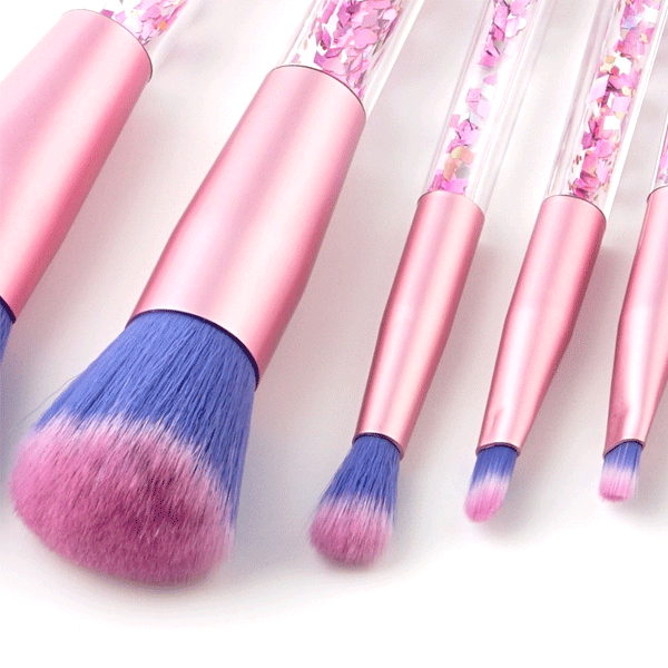 Confetti Glitter Brush Set – Soft, Stylish & Full Face Makeup Brushes