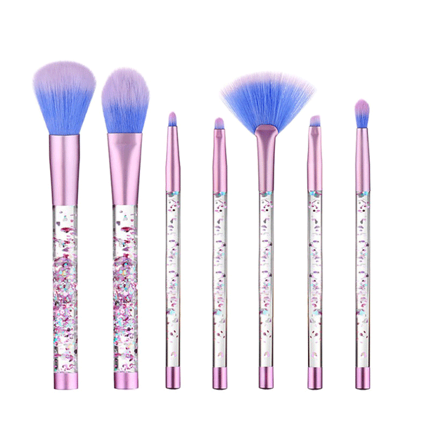 7 Piece Confetti Glitter Brush Set