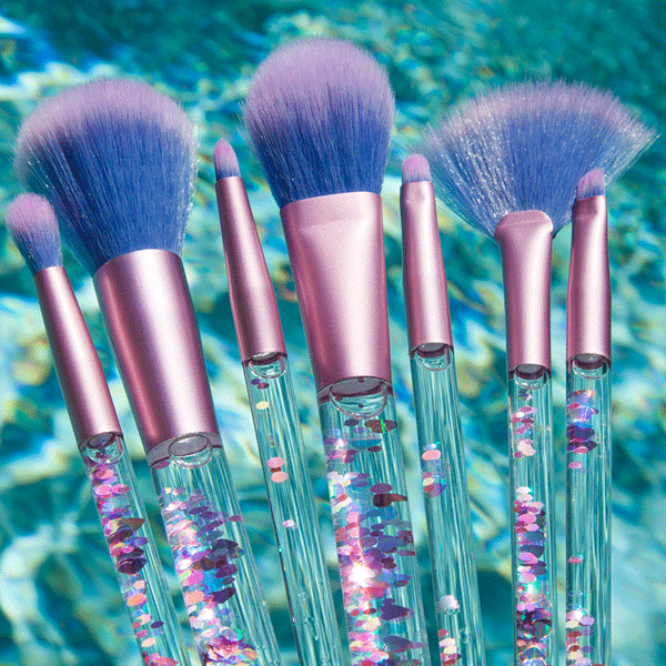 Confetti Glitter Brush Set – Soft, Stylish & Full Face Makeup Brushes