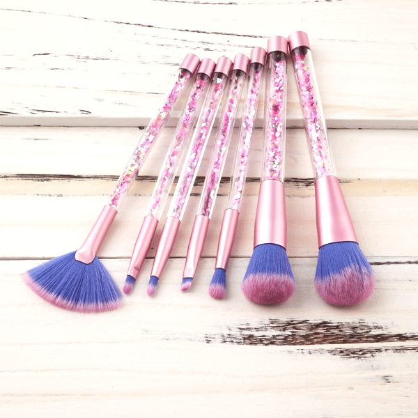 7 Piece Confetti Glitter Brush Set