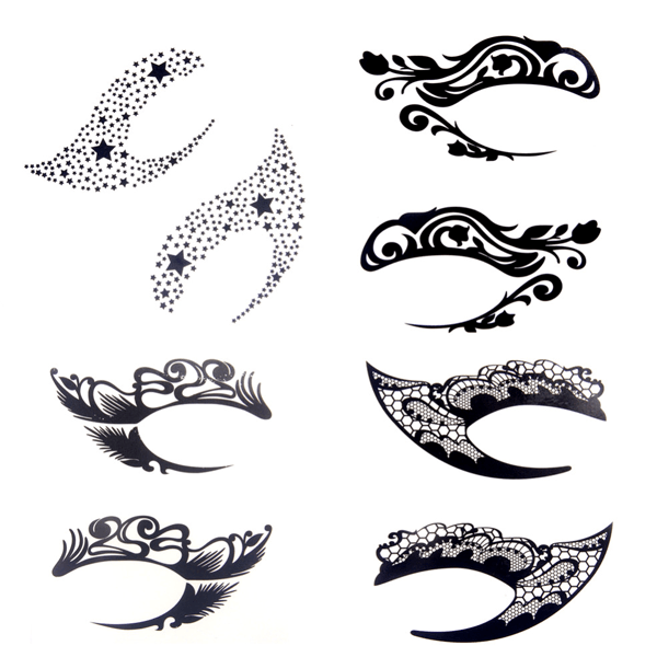 Reusable Lace Eyeliner Stickers – Instant Glamorous Eye Makeup