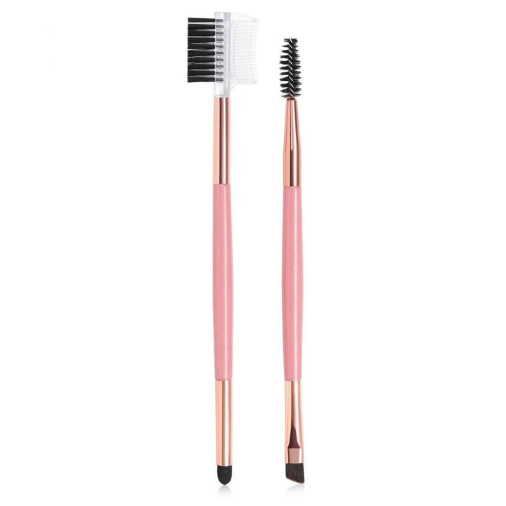 Double Hand Eyebrow Brushes - Grooming Brushes for Precision