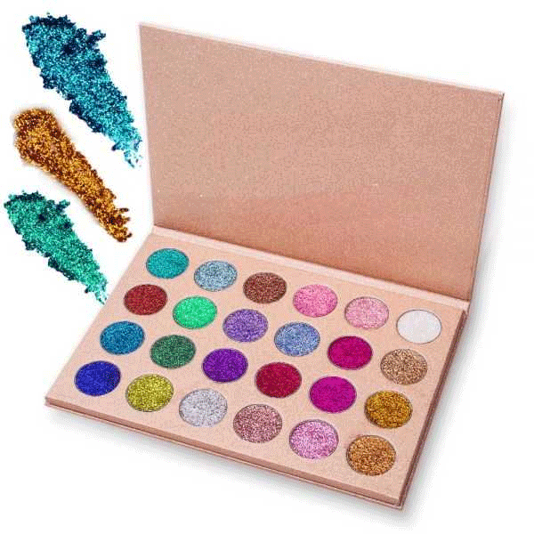 Glam Glitter Eye Shadow Palette – Shimmering Colors for Bold Looks