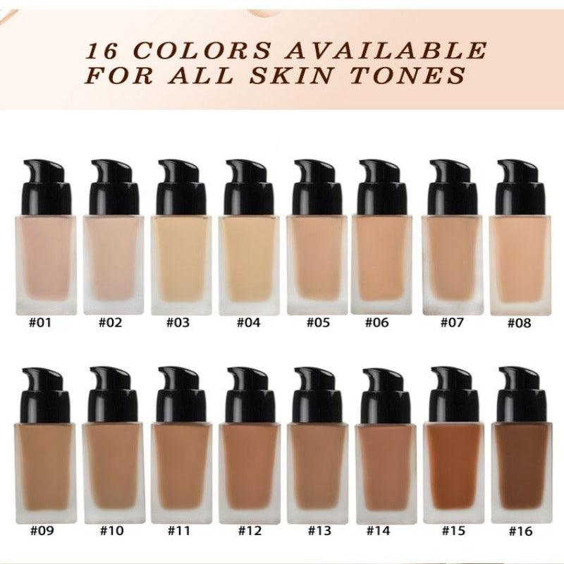 Liquid Matte Foundation - Full Coverage with Natural Finish