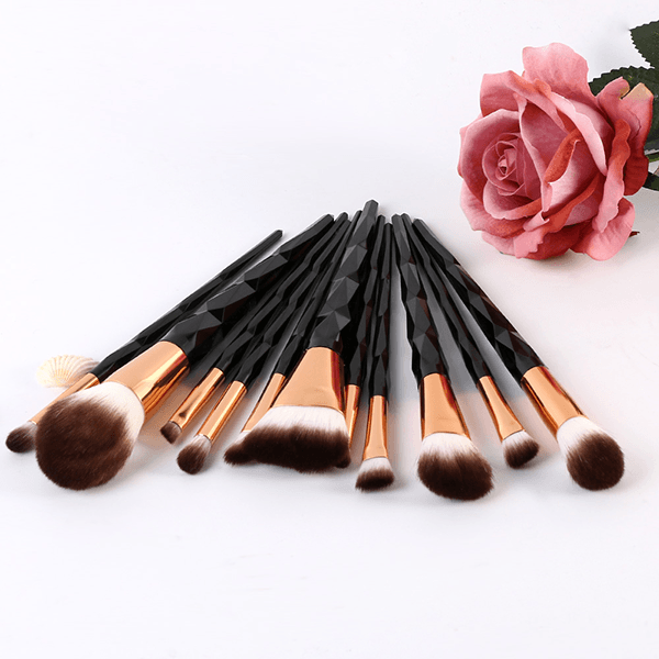 10 Piece Pro Black Diamond Brush Set – Every Makeup Enthusiast