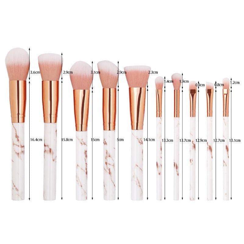 10 Pcs Professional Makeup Brush Set – Soft And Versatile Brushes