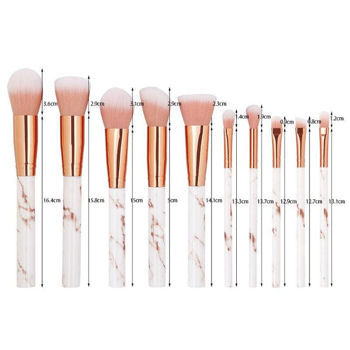 10 Pcs Professional Makeup Brush Set – Soft And Versatile Brushes