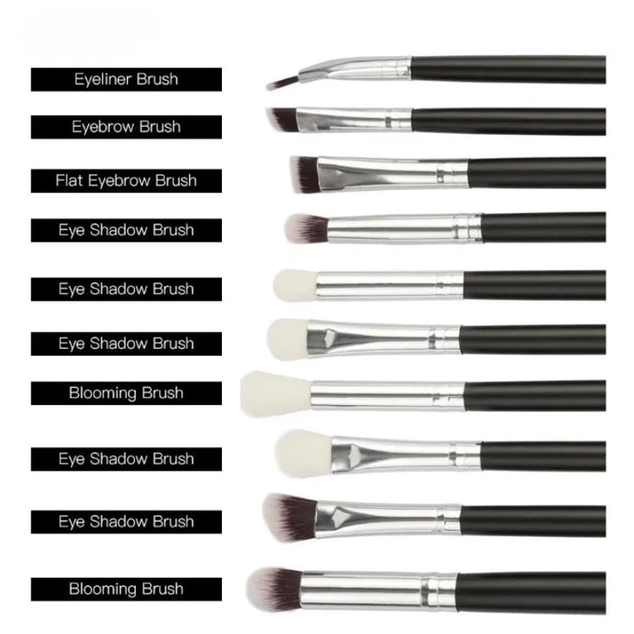 3/6/10 Pcs Professional Makeup Brush Set