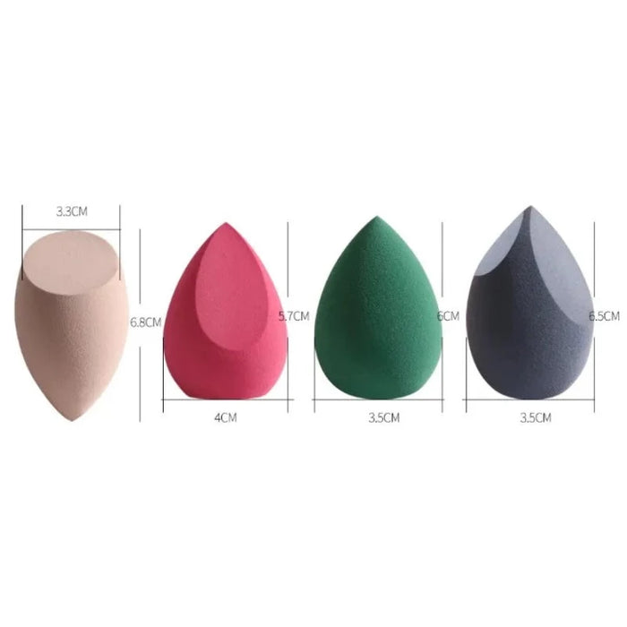 4 Pcs Professional Makeup Blender Sponge Set