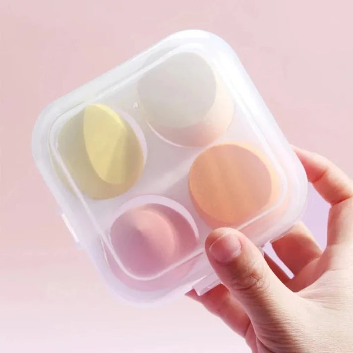 4 Pcs Makeup Sponge Set With Box