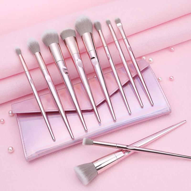 10-Piece Professional Makeup Brush Set For Flawless Application