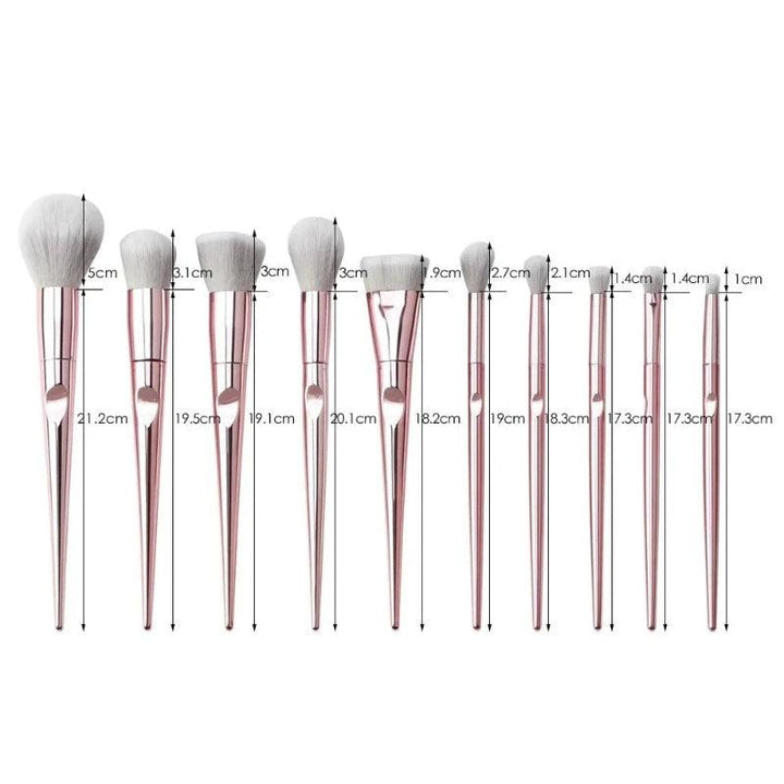 10-Piece Professional Makeup Brush Set For Flawless Application