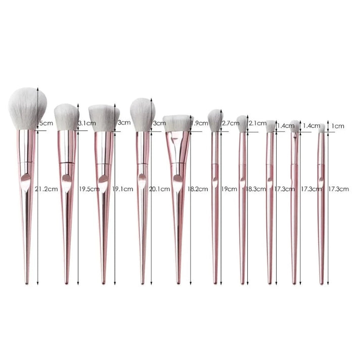 10 Pcs Makeup Brushes Set