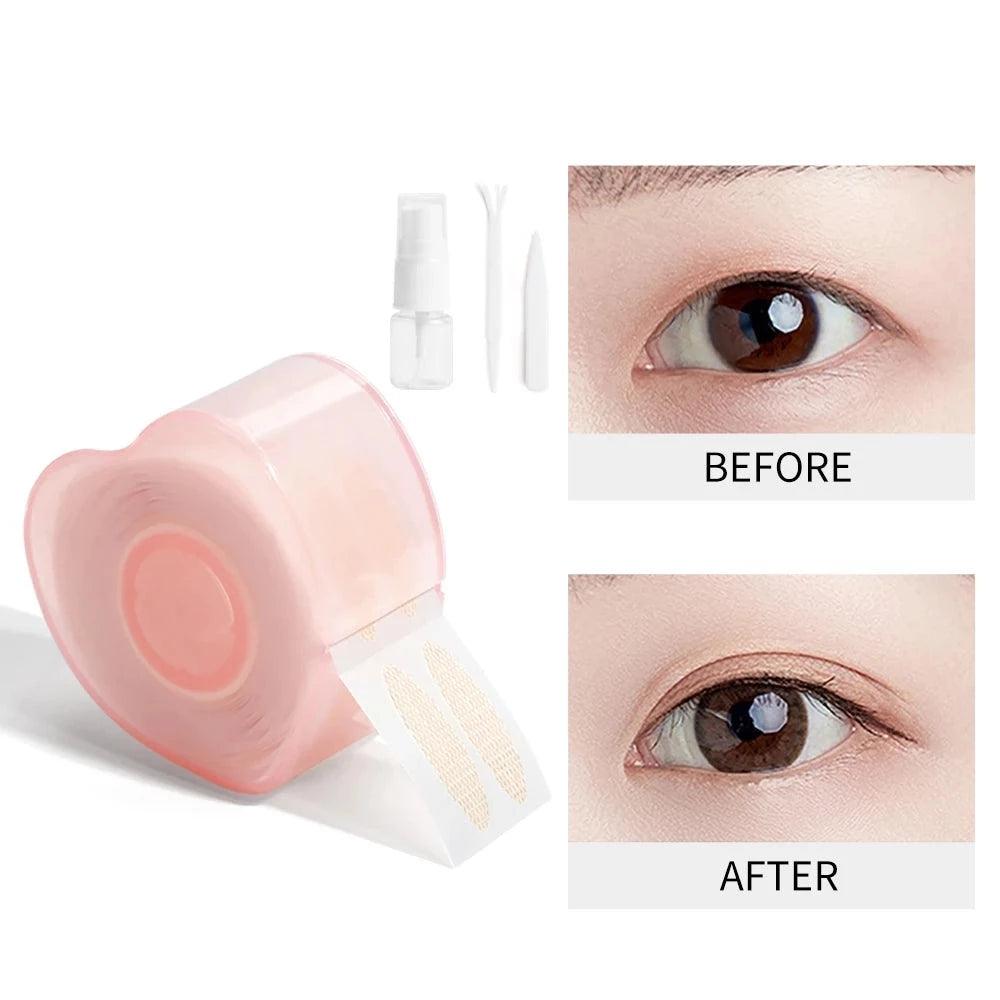 Adhesive Eyelid Sticker - Lace Eyelid Stripe Makeup Sticker Set