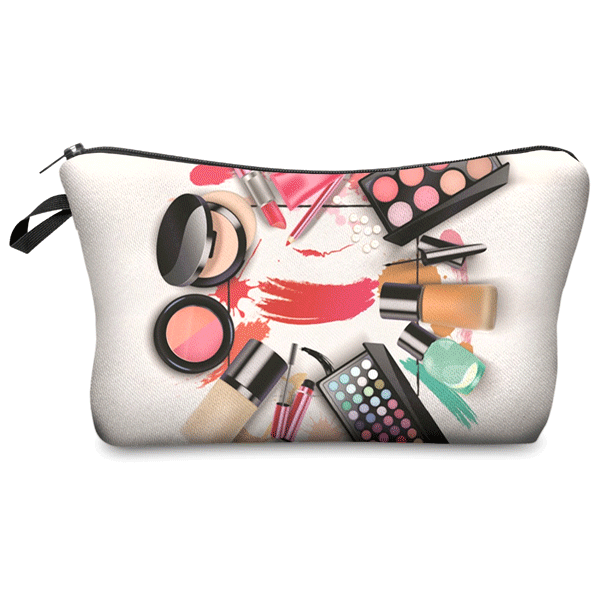 Makeup Bag With Zipper Closure For Brushes And Palettes