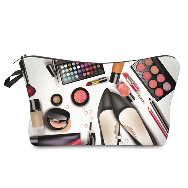 Makeup Bag With Zipper Closure For Brushes And Palettes