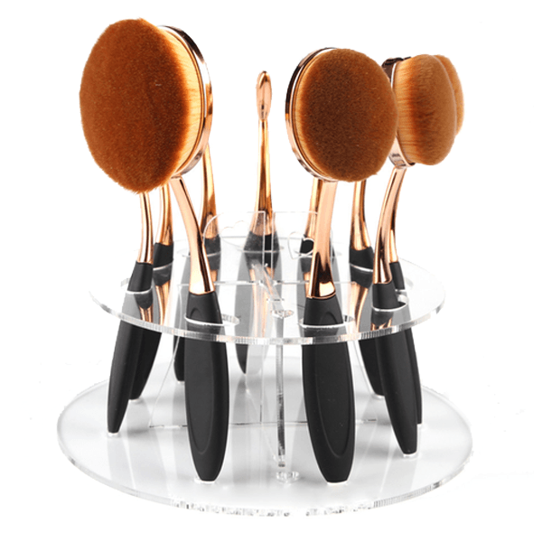 Oval Brush Set Holder – Sleek and Functional Storage Solution