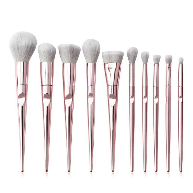 10-Piece Professional Makeup Brush Set For Flawless Application