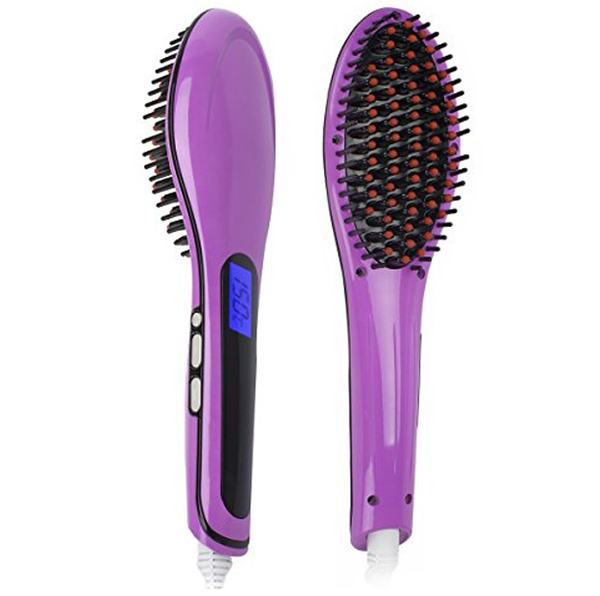 Ceramic Flat Iron Hair Straightener Brush