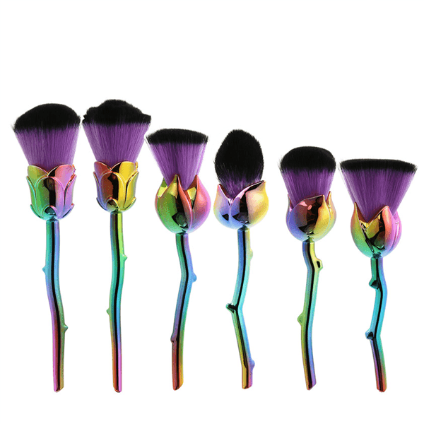 6 Piece Makeup Brush Set – Complete Elegant and Versatile