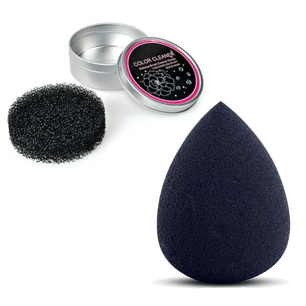 Sponge And Cleaner Combo – Flawless Blend And Easy Brush Cleaning